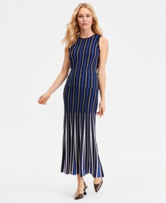 Women's Multi-Stripe Sweater Skirt