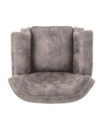 Accented Push Back Recliner Chair with Rolled Arms