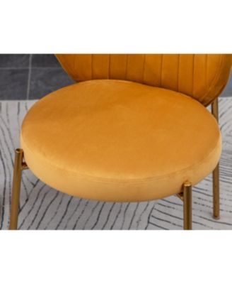  White Round Dining Set with 2 Chairs