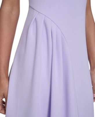 Women's Ruched V-Neck Midi Dress