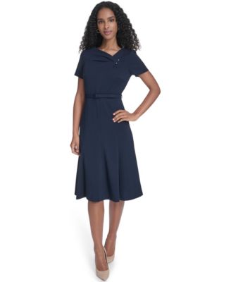 Women's Square Neck Midi Dress