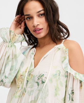 Women's Emily Cold-Shoulder Long-Sleeve Top