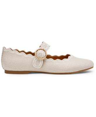 Women's Melora Buckle Scalloped Mary Jane Flats