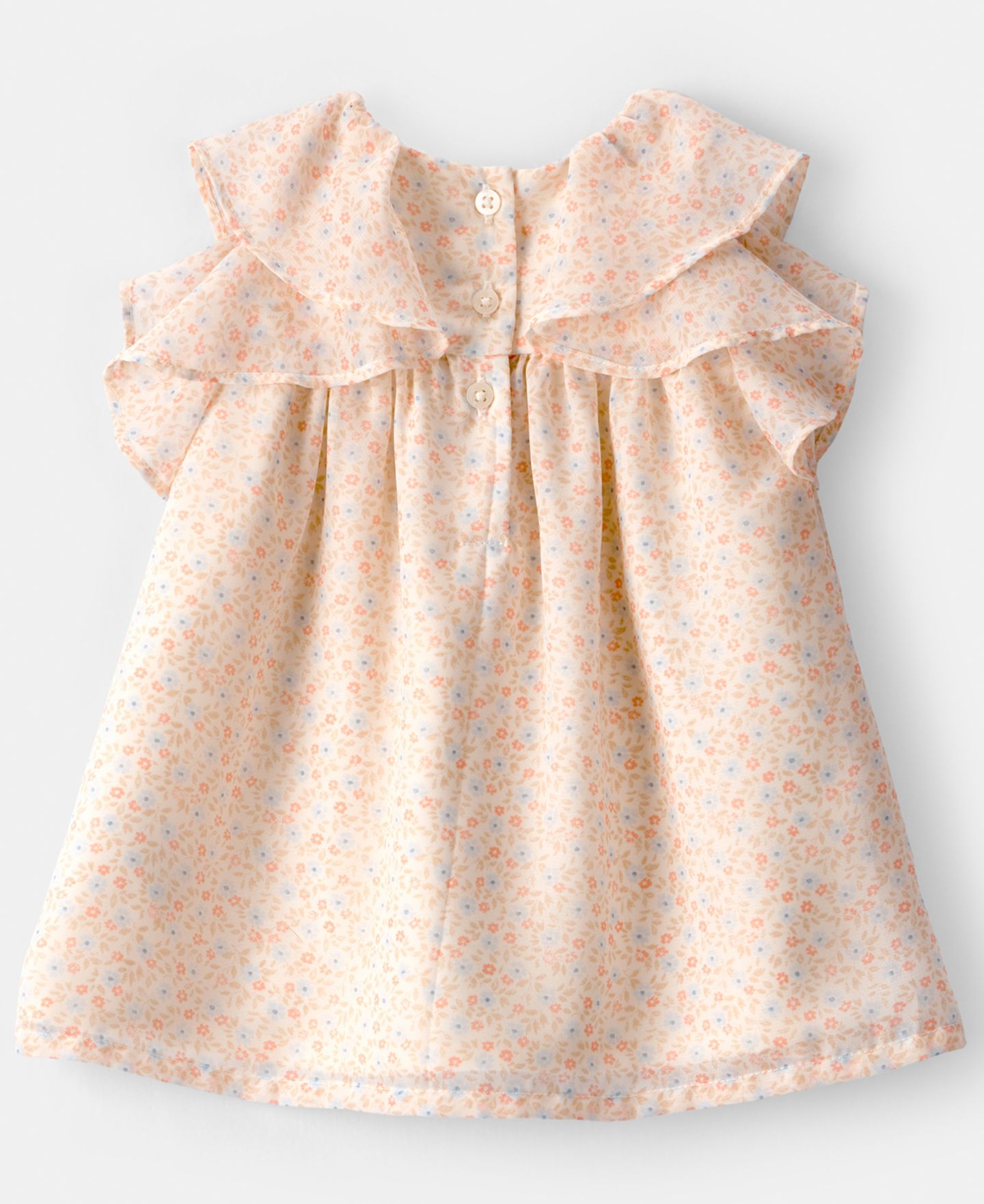 Платье Carter's Floral Flowy Round Neck Dress для девочек-малышей, цвет: Розовый — фото 3