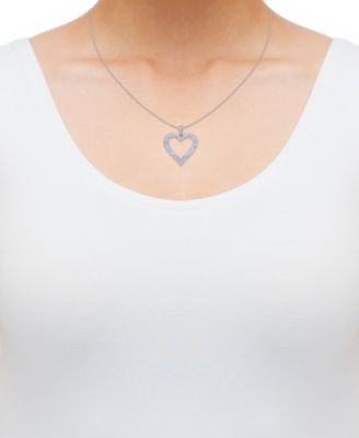 Diamond (1/2 ct. t.w.) Pendant Necklace in Sterling Silver