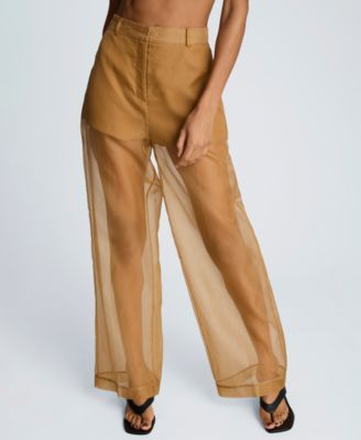 Women's High-Waist Organza Pants