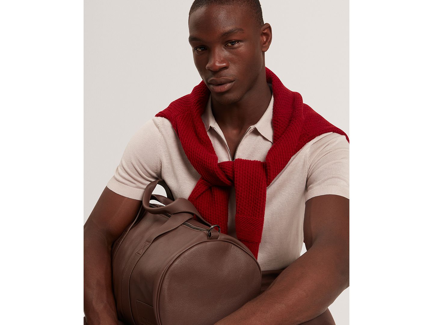 Мужское поло Ted Baker Slim-Fit Polo Shirt, цвет: Экрю — фото 5