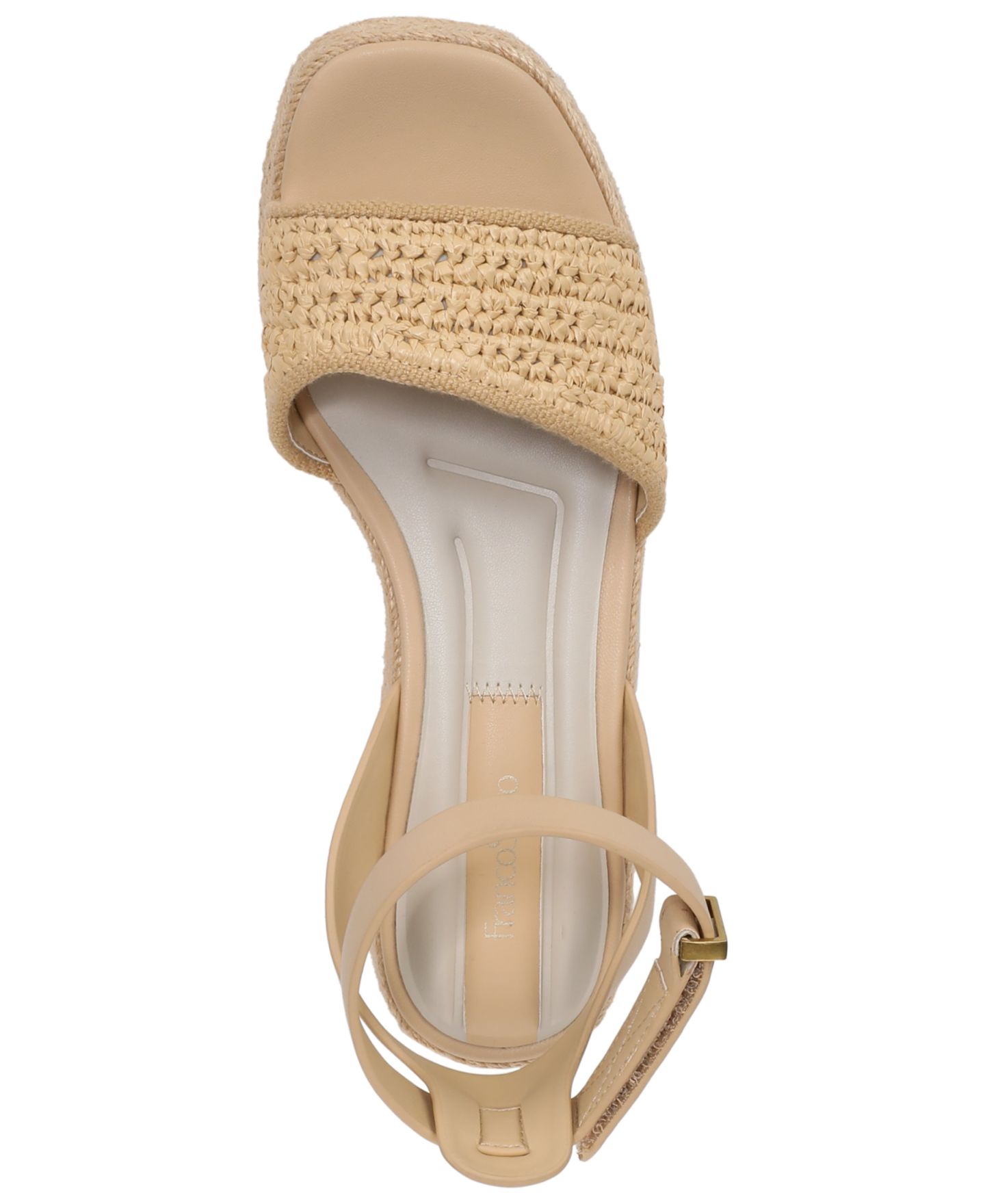 Женские сандалии Franco Sarto Tiffany Espadrille Platform, цвет: Бежевый искусственный — фото 4