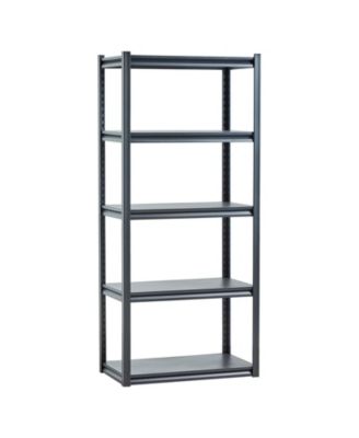 5-Tier Storage Shelves, 2000-Lb Capacity, 18"D x 32"W x 72"H, Adjustable Metal Utility Rack