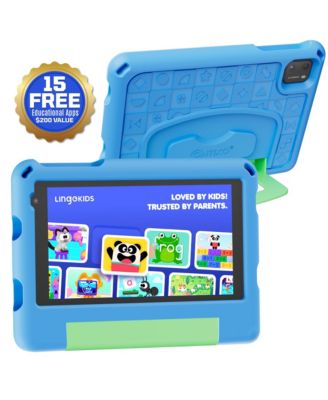 7" A7 Educational Kids Tablet with Epic! and Lingokids 32GB with Parental Controls & Kid-Proof Case