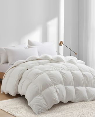 Heavyweight Goose Down Feather Comforter, Full/Queen