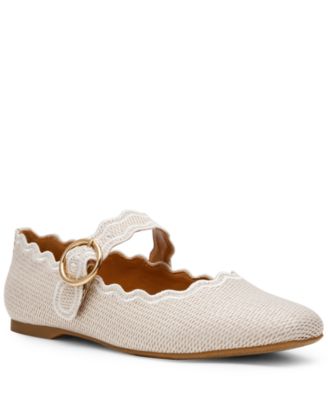 Women's Melora Buckle Scalloped Mary Jane Flats