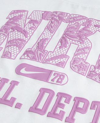 Girls' 4-6X Lace It Up Crewneck T-Shirt and Scooter Shorts, 2-Piece Set