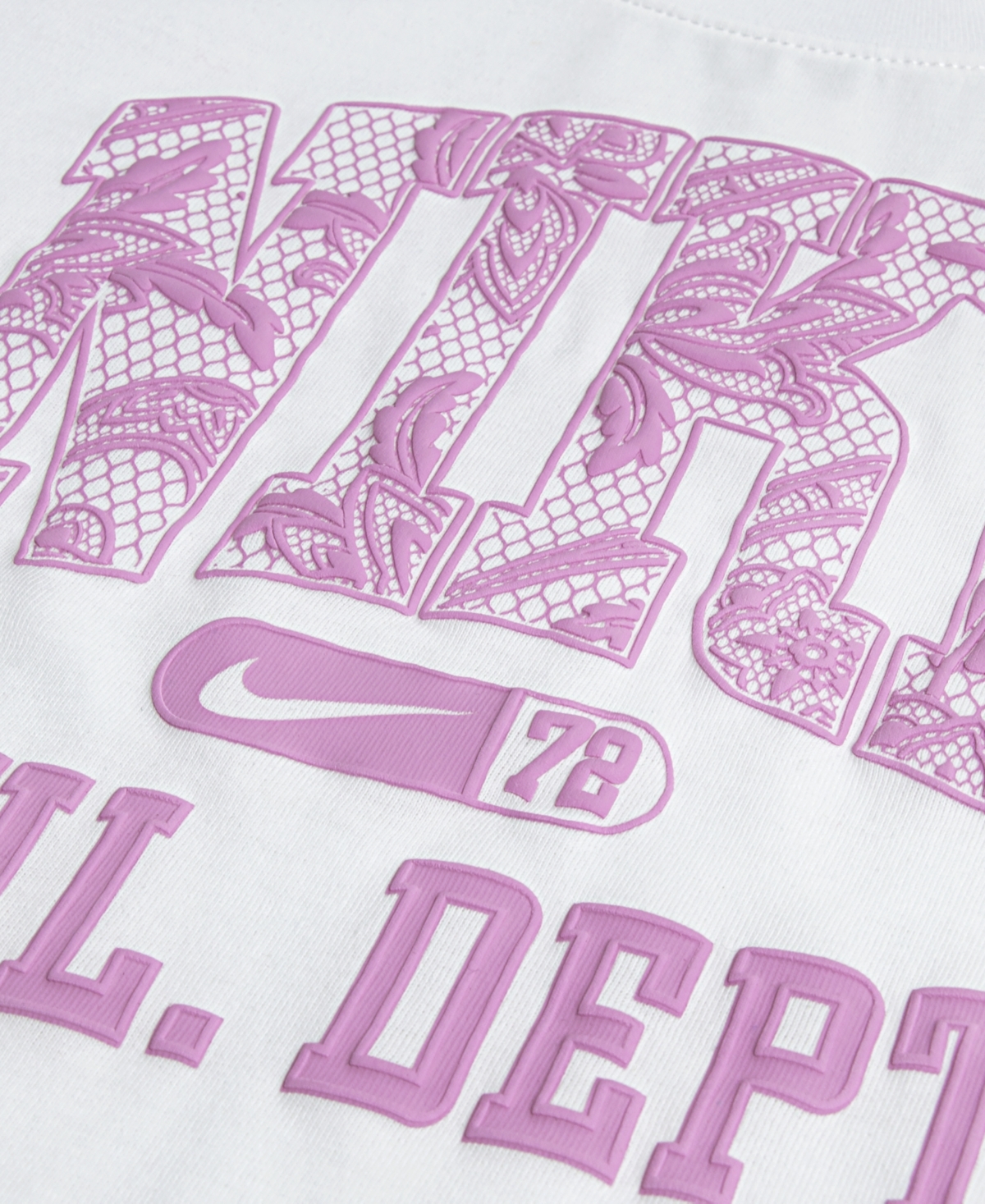 Nike Girls' 4-6X Lace It Up Crewneck T-Shirt and Scooter Shorts, 2-Piece Set