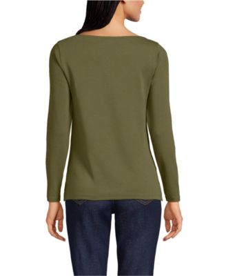 Women's Long Sleeve Polished Essentials Boatneck Top