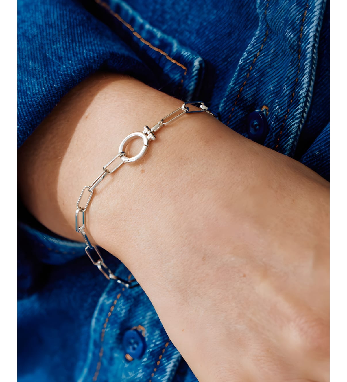 Mint & Lily Paperclip Bracelet