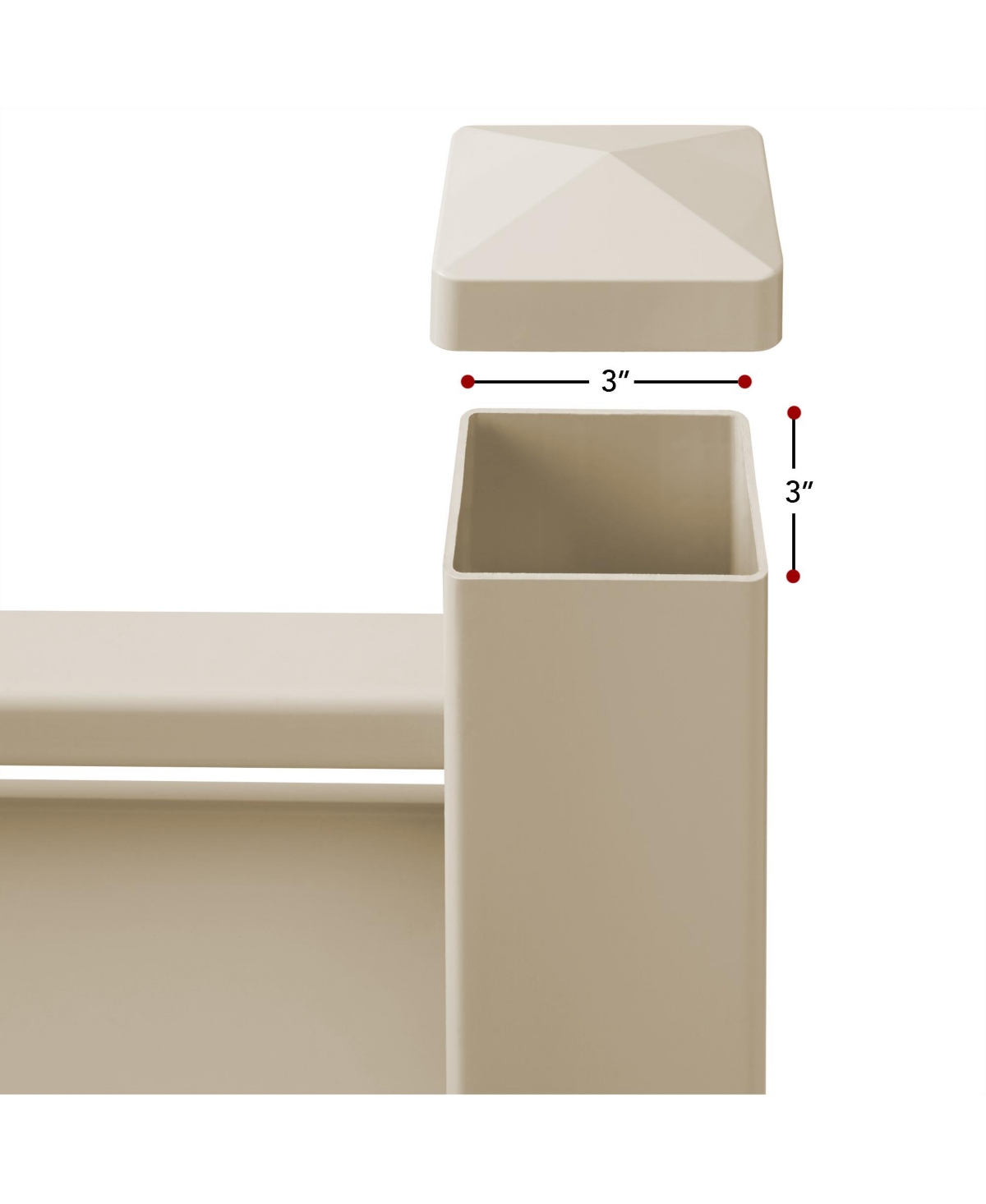 Casafield 48" x 48" Vinyl Louvered Privacy Screen Outdoor Fence Panel for Ac, Trash Bins, Pool Equipment