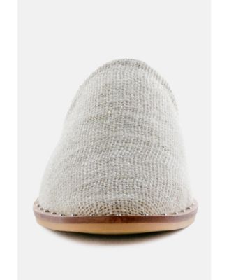 Womens Lia Handcrafted Canvas Mules