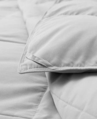 Lightweight Goose Down Feather Fiber Comforter, Twin