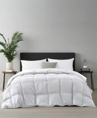 Lightweight Goose Down Feather Fiber Comforter, California King