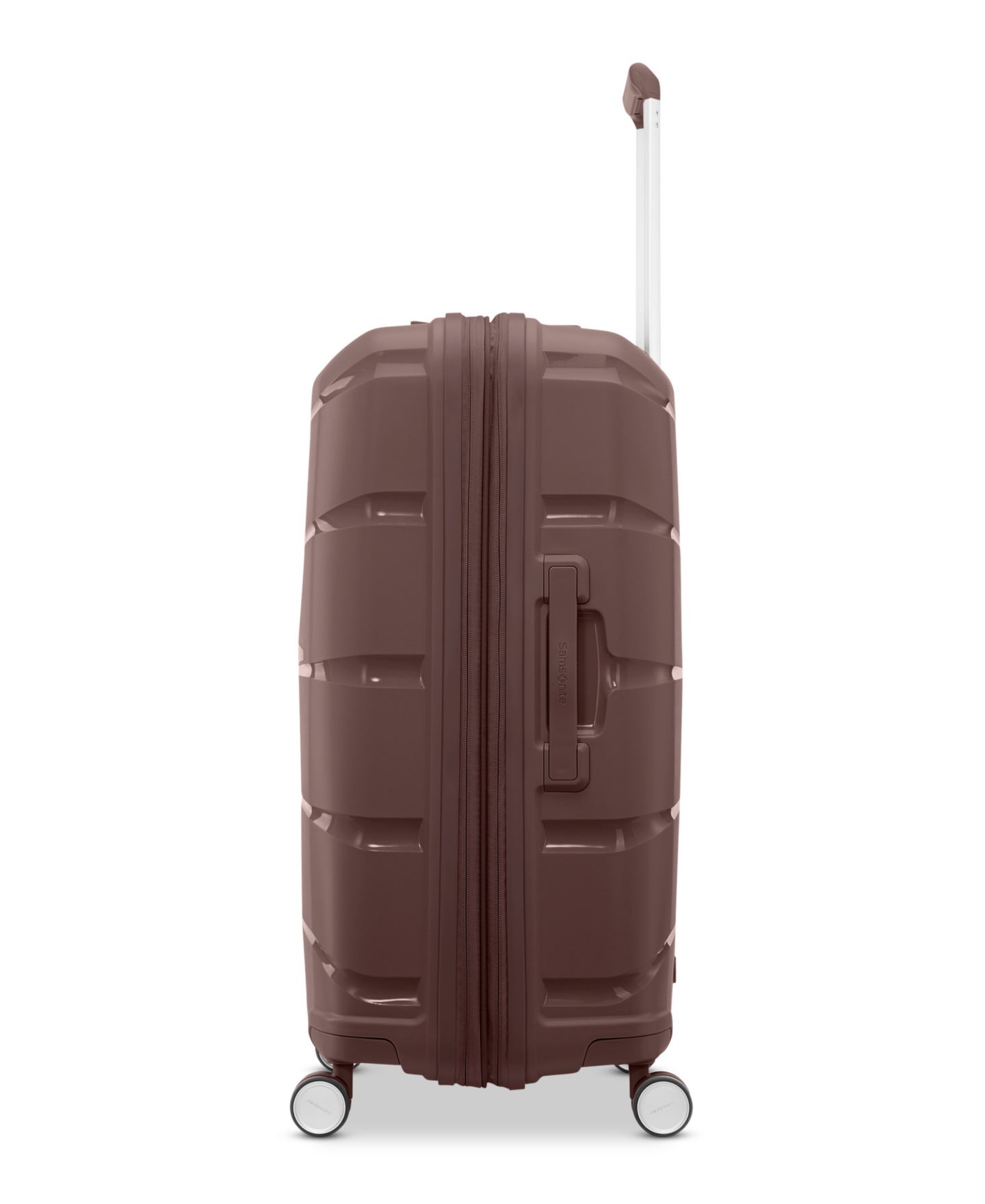 Чемодан Samsonite Outline Pro Medium Check-in Spinner, цвет: Шоколадный розовато-лиловый — фото 2