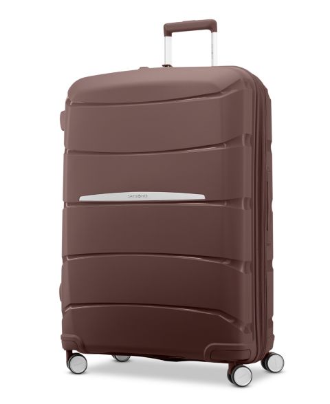 Чемодан Samsonite Outline Pro Large Check-In Spinner, цвет: Шоколадный розовато-лиловый