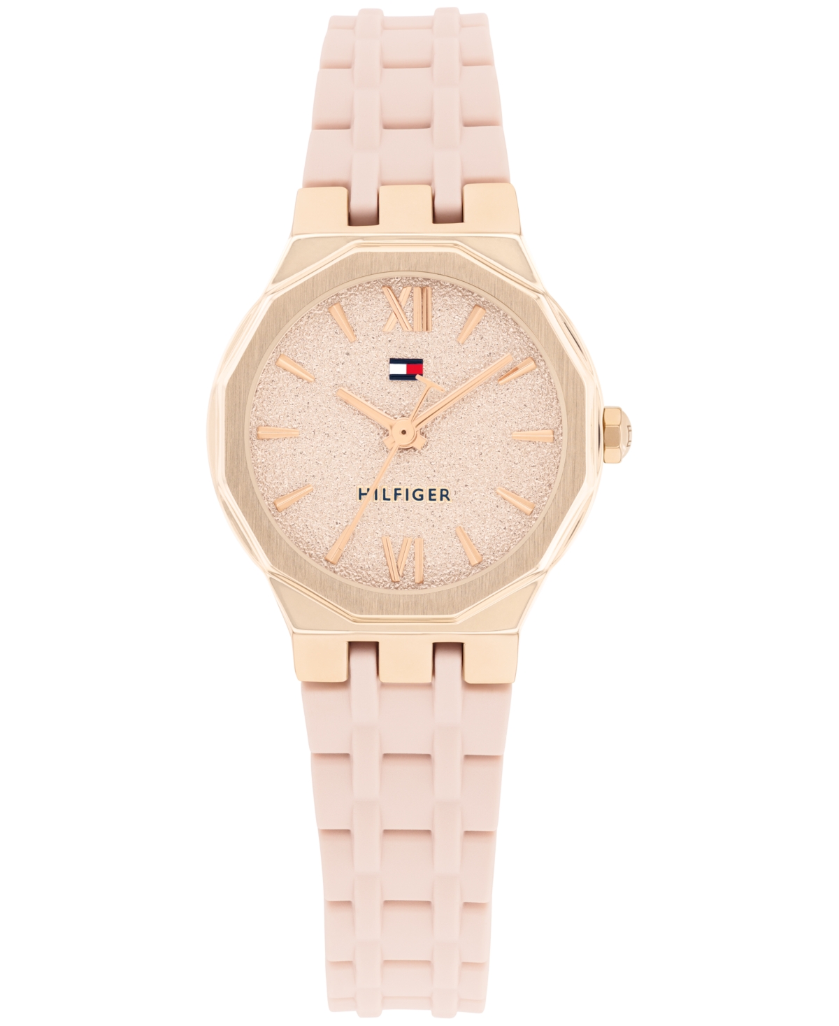 Tommy Hilfiger Women's Quartz Blush Silicone Strap Watch, 25mm