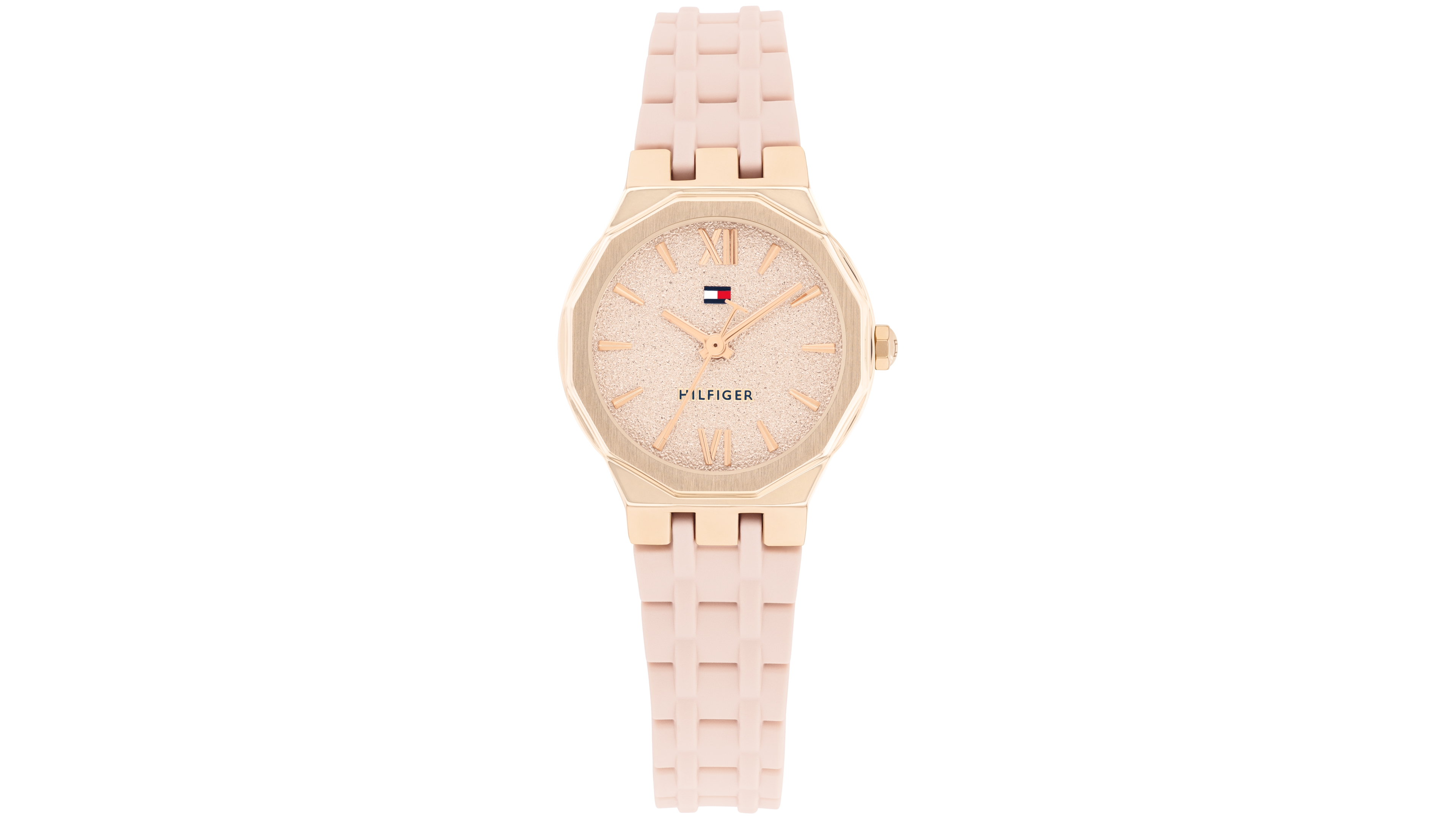 Tommy Hilfiger Women's Quartz Blush Silicone Strap Watch, 25mm