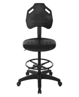 39.75" Metal Self Skinned Urethane Drafting Chair