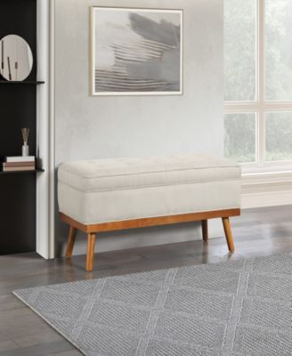 18.5" Fabric Katheryn Storage Bench