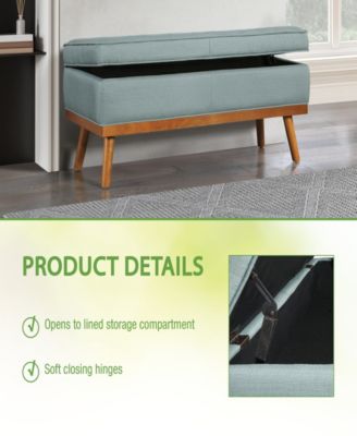 18.5" Fabric Katheryn Storage Bench