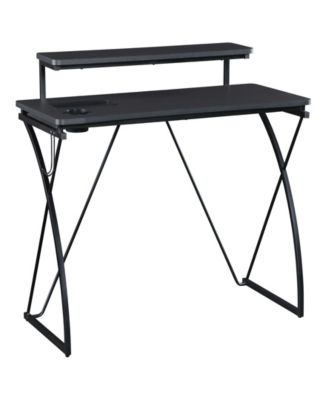 36" Wood Biome Battle Station Gaming Desk