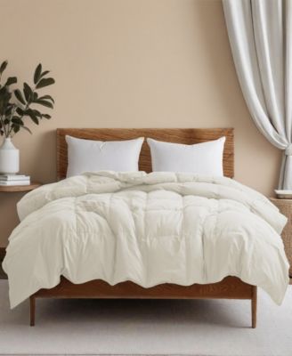 All Season Ultra Soft Goose Down Fiber Comforter, Full/Queen