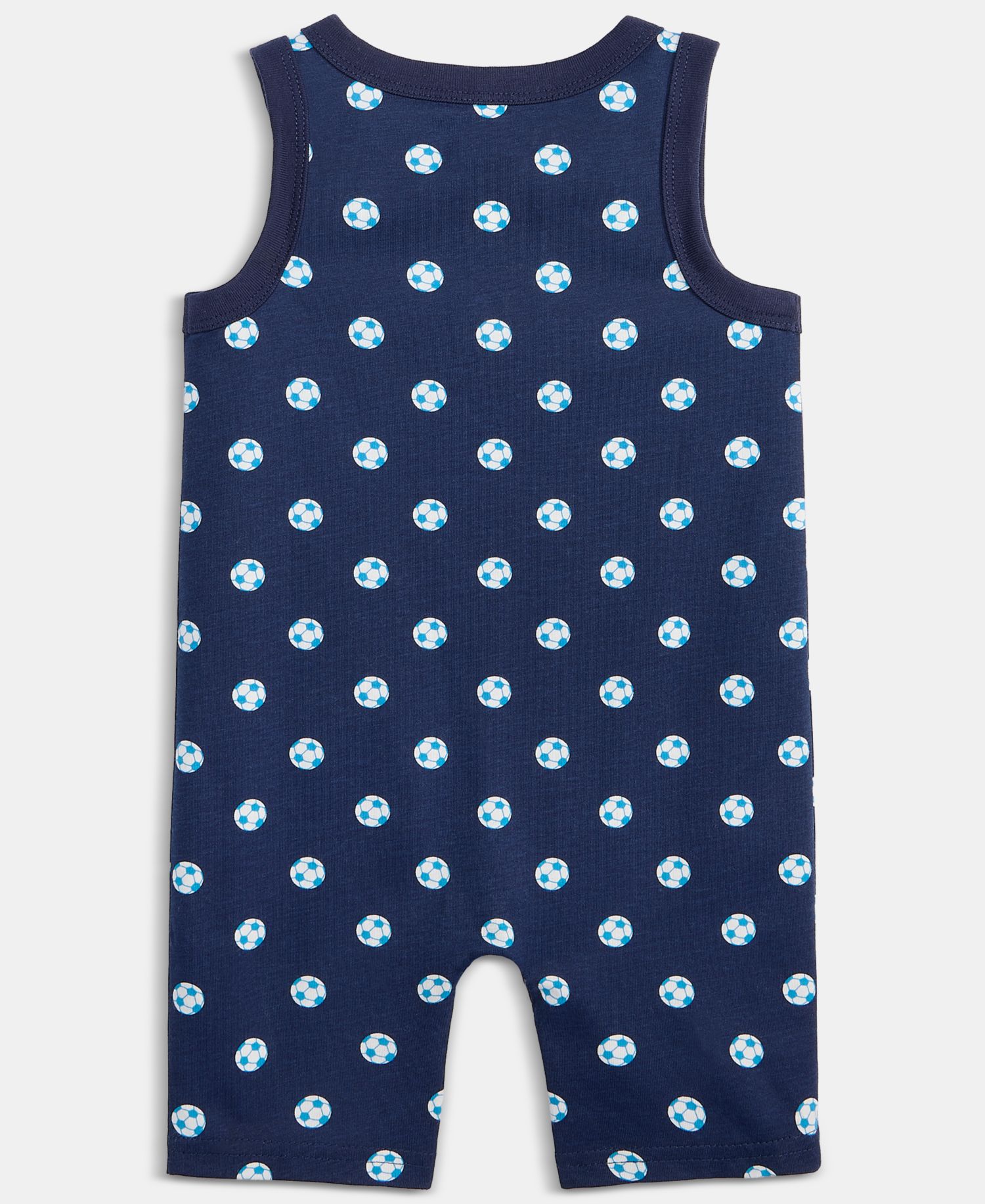 Baby Boys' Soccer-Print Cotton Sunsuit