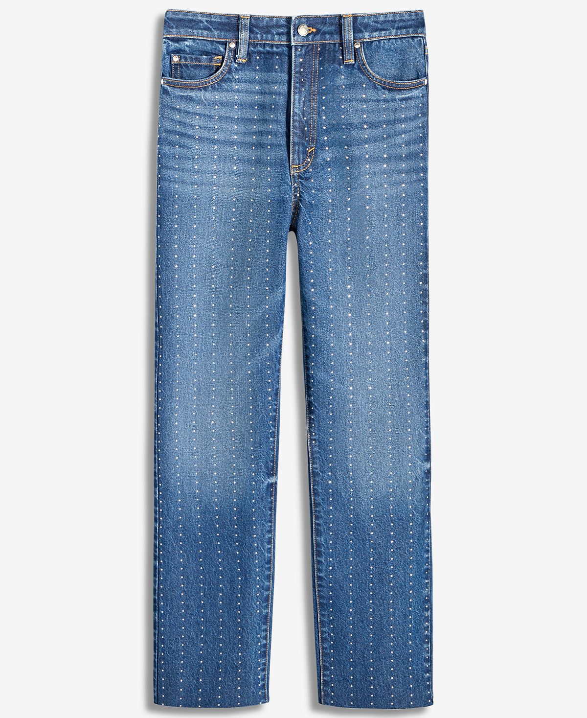 I.N.C. International Concepts Women's Crystal-Embellished Straight-Leg Jeans view 6 — MAYCSS fashion products