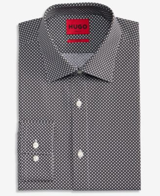 Hugo Boss Men's Valerio Long Sleeve Button-Front Geo Print Shirt