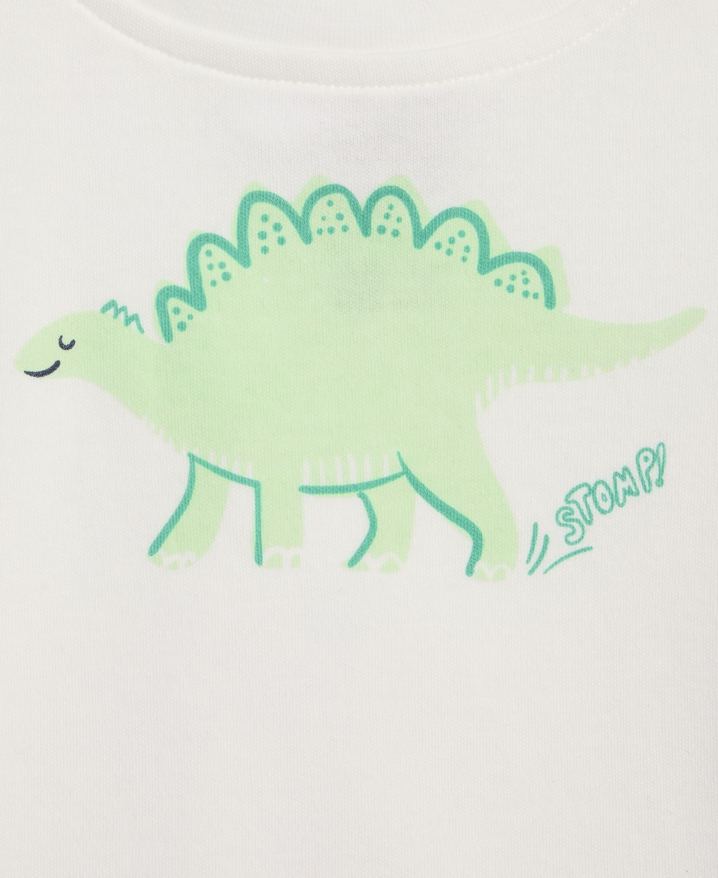 Футболка First Impressions Mix and Match Dinosaur T-Shirt для мальчиков-малышей, цвет: Белый — фото 3