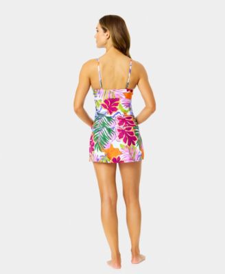 Women's Printed Underwired V-Neck Tankini