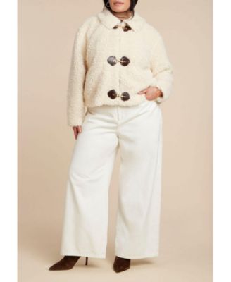 Women's Teddy Fur Coat With Buckles