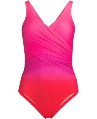 Plus Size G-Cup SlenderSuit Wrap One Piece Swimsuit
