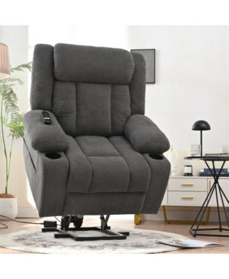Power Lift Recliner Chair for Elderly, Electric Lift Chair with Extended Footrest & Remote, 330lb Capacity Snowflake Velvet Recliner