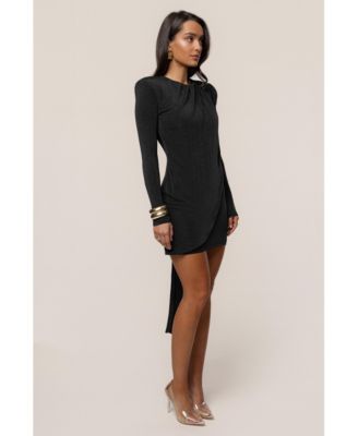 Women's Midnight Draped Mini Dress