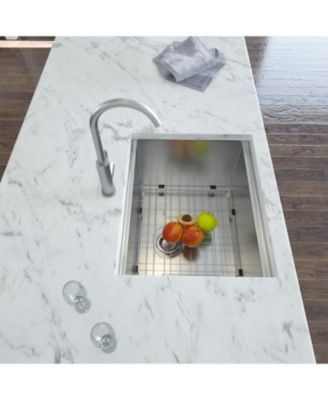 24x18x13inch Laundry Workstation Sink Undermount Utility Tub Stainless Steel Deep Bowl 16 Gauge