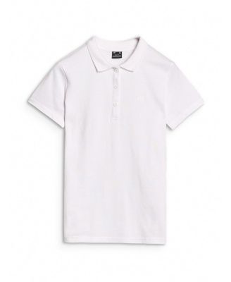 Women's slim polo shirt - white