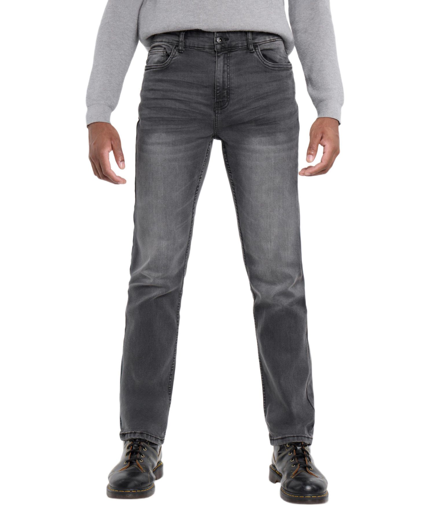 Men's Pieced Pockets Slim Fit Jeans