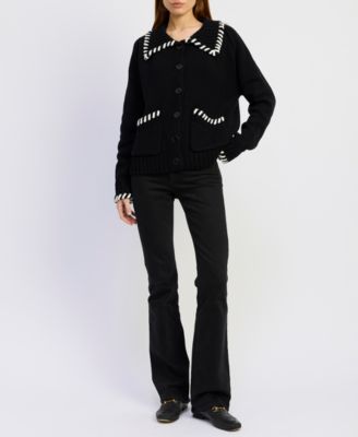 Women's Piper Whipstitch Spread Collar Sweater