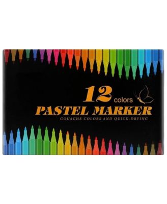 12 Colors Water-Based Markers for Graffiti, Acrylic Paint Marker Pen Ideal for DIY Journaling and Crafting Art Supplies