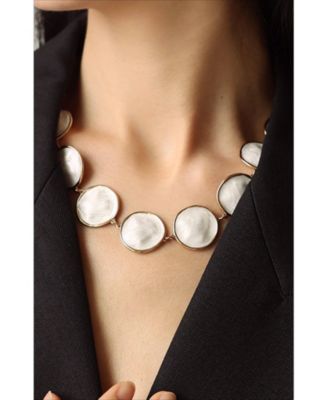 Enamel Ripple Necklace