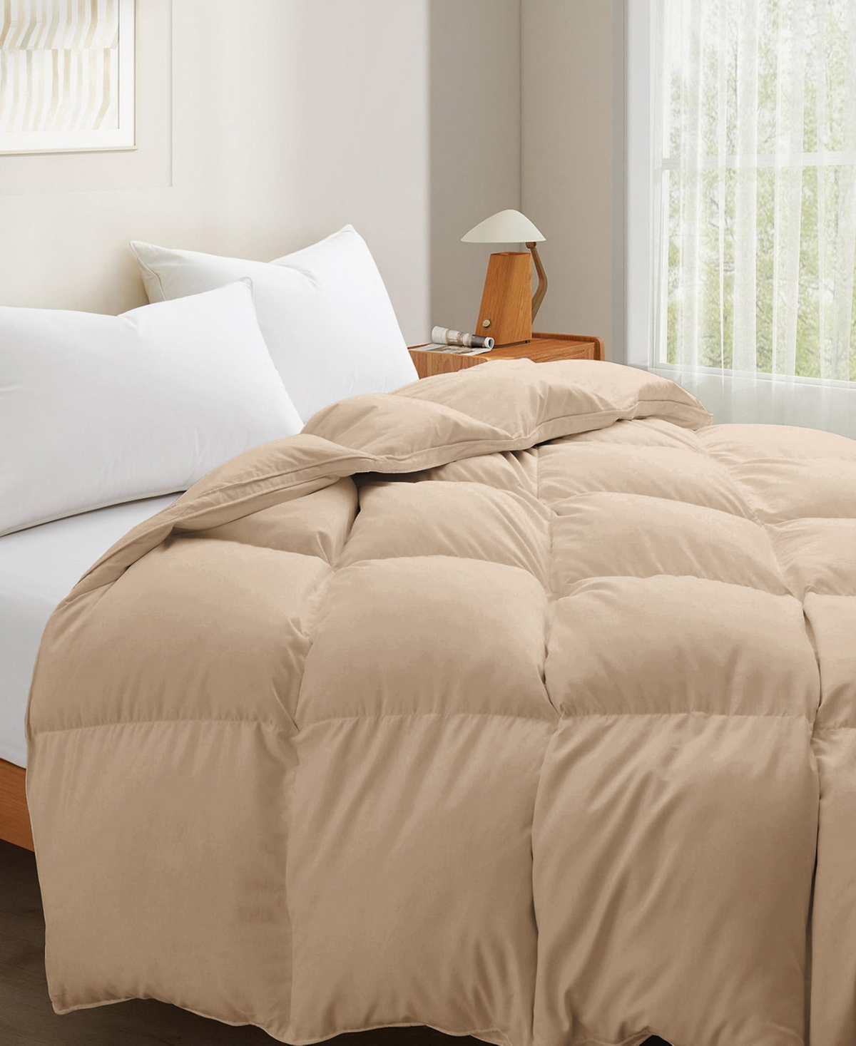 Unikome Luxury Goose Down Feather Comforter