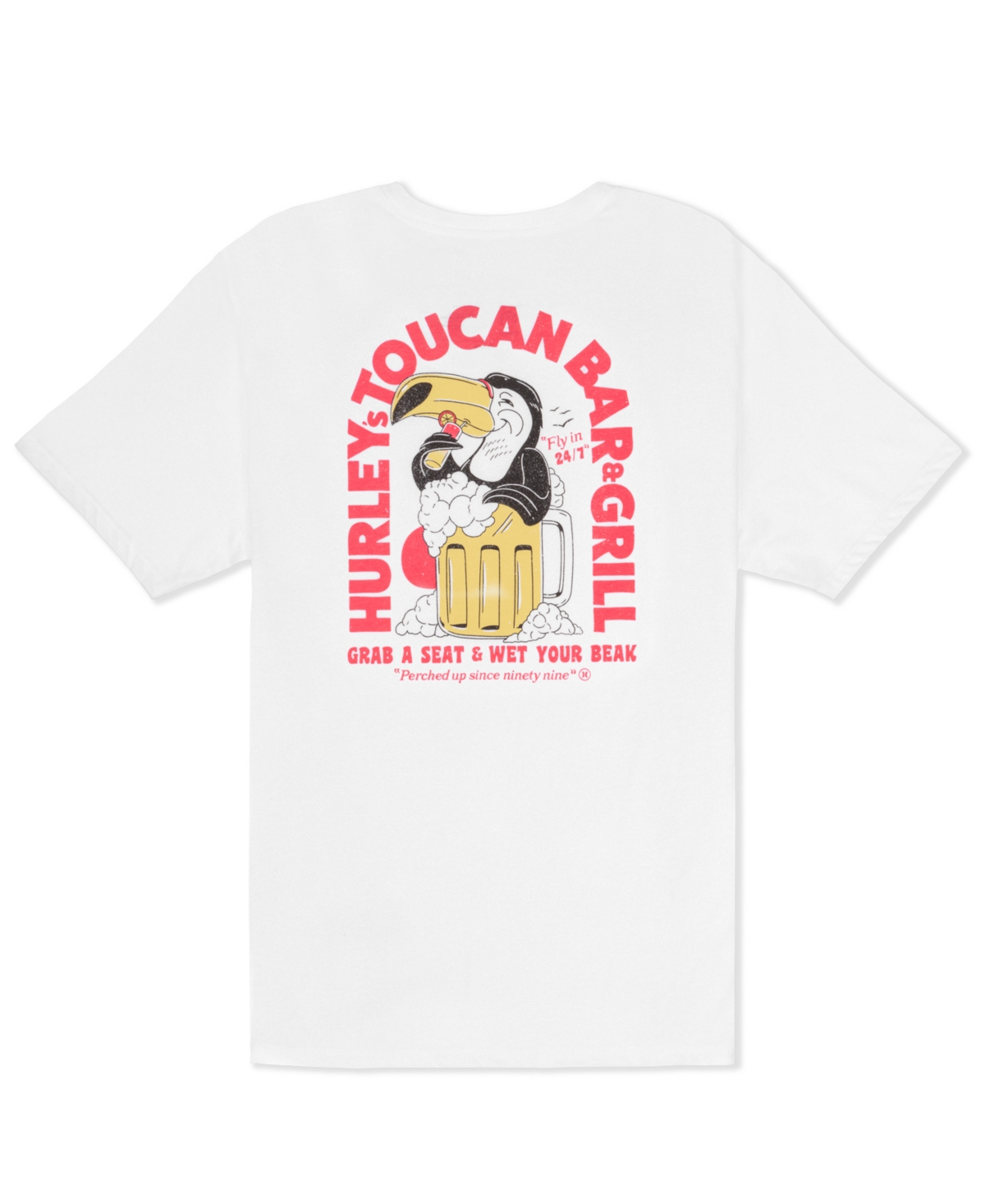 Hurley Men's Beaks Pocket Short-Sleeve T-Shirt